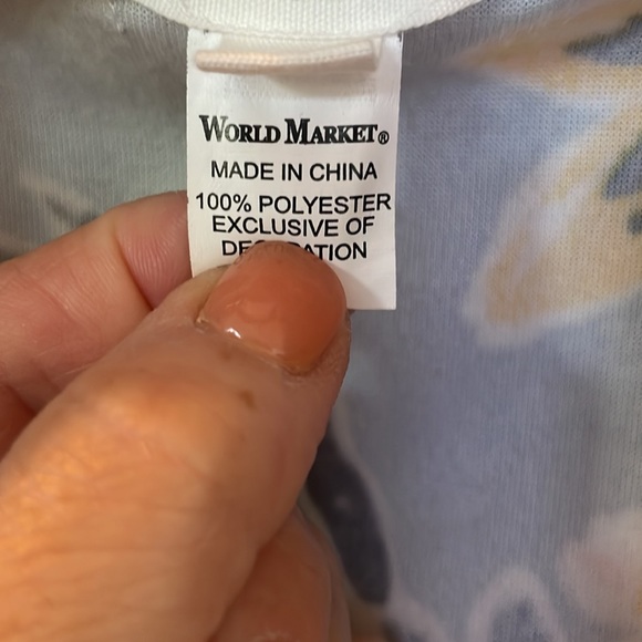 WORLD MARKET FLORAL VELOUR ROBE ONE SIZE - Picture 4 of 7